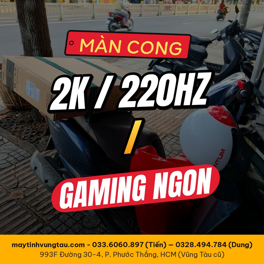 Màn Hình Acer Nitro 27 Inch 2K 220Hz Cong: Gaming Mượt, Xem Phim Đã
