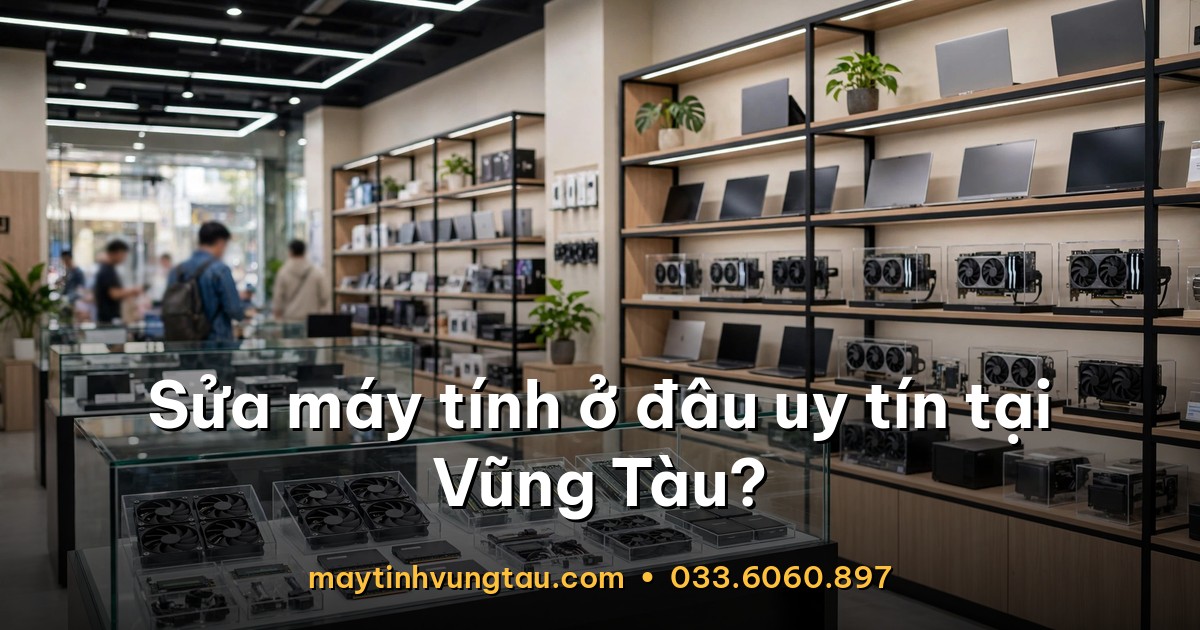 Không gian cửa hàng Máy Tính Vũng Tàu