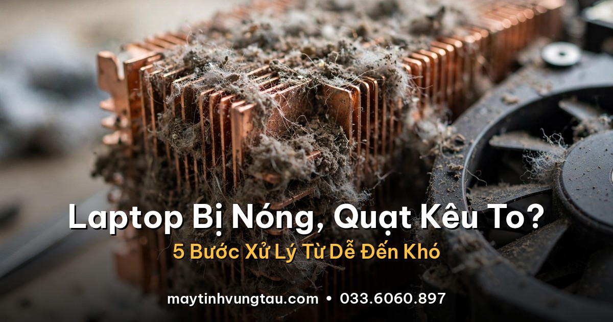 Laptop bị nóng, quạt kêu to phải làm sao - 5 bước xử lý từ dễ đến khó