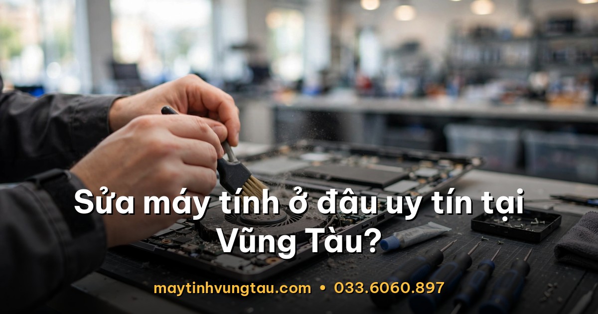 Vệ sinh quạt tản nhiệt và tra keo tản nhiệt laptop tại Vũng Tàu